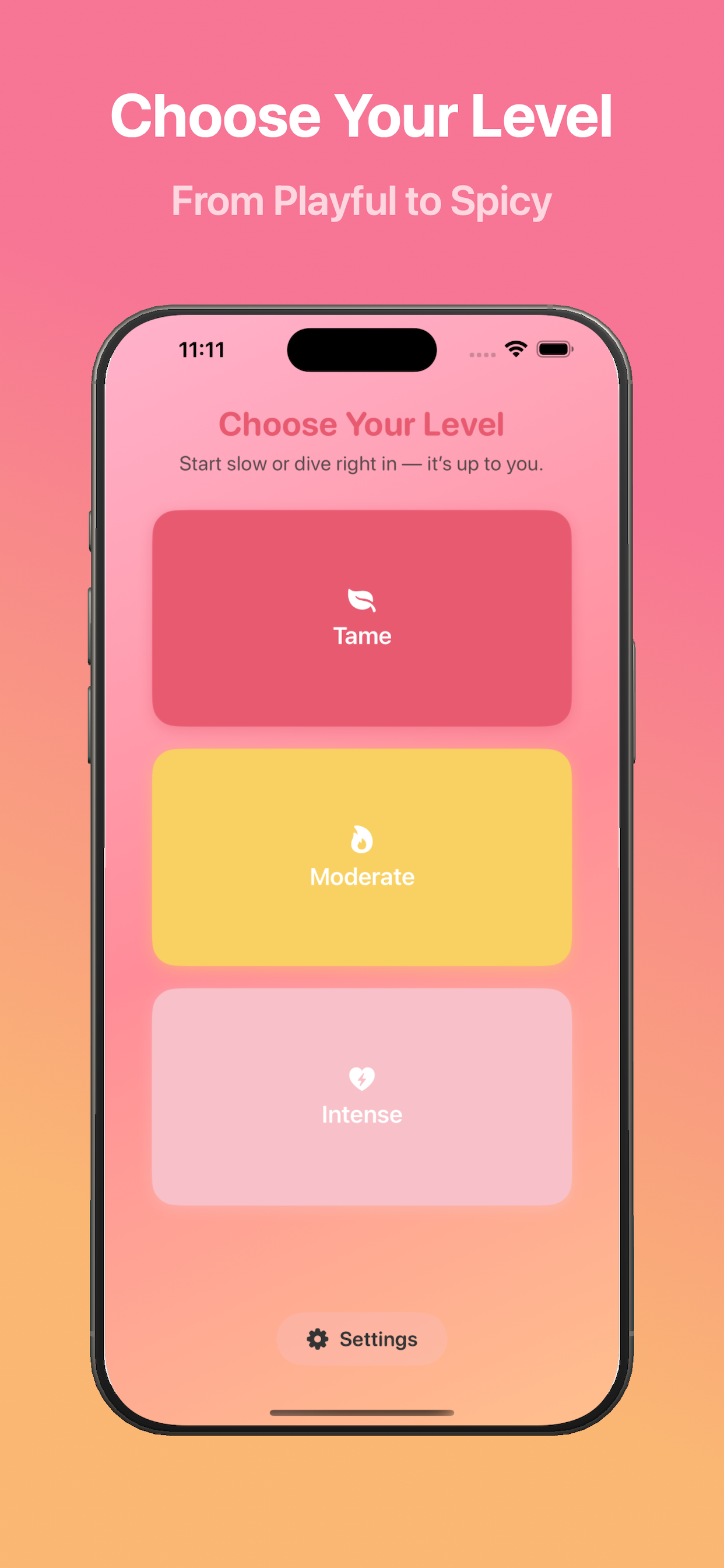 Couples Truth or Dare app screenshot